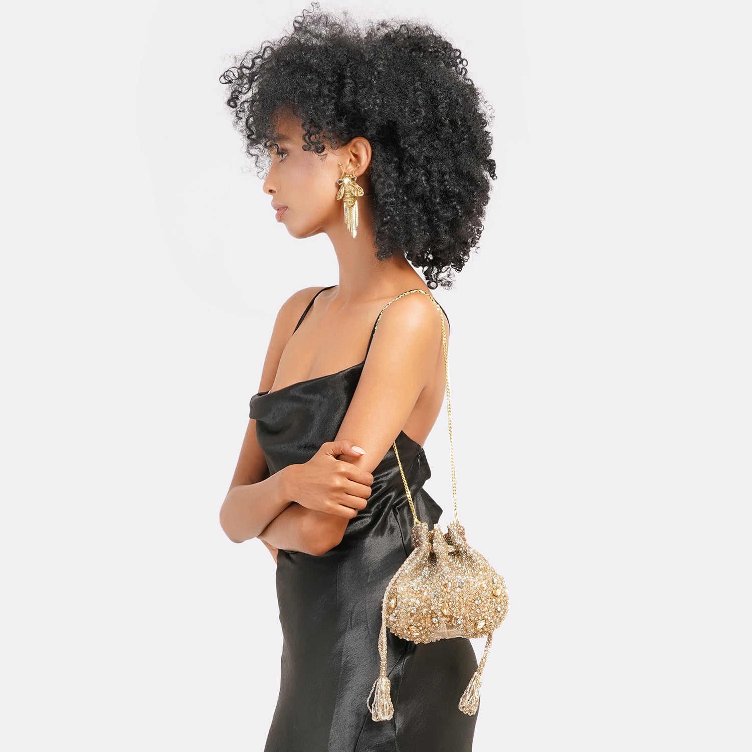 Shimmer Shine Clutch Bag