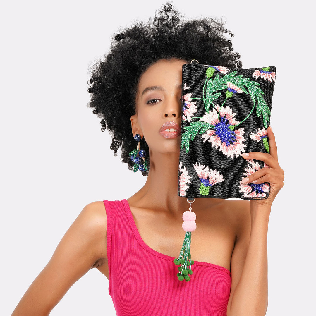 Bloom Blossom Zip Pouch Bag