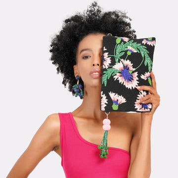 Bloom Blossom Zip Pouch Bag
