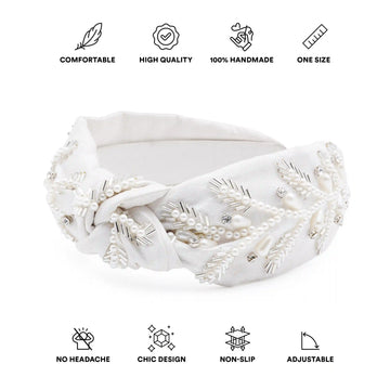 Pearl Leaf Headband