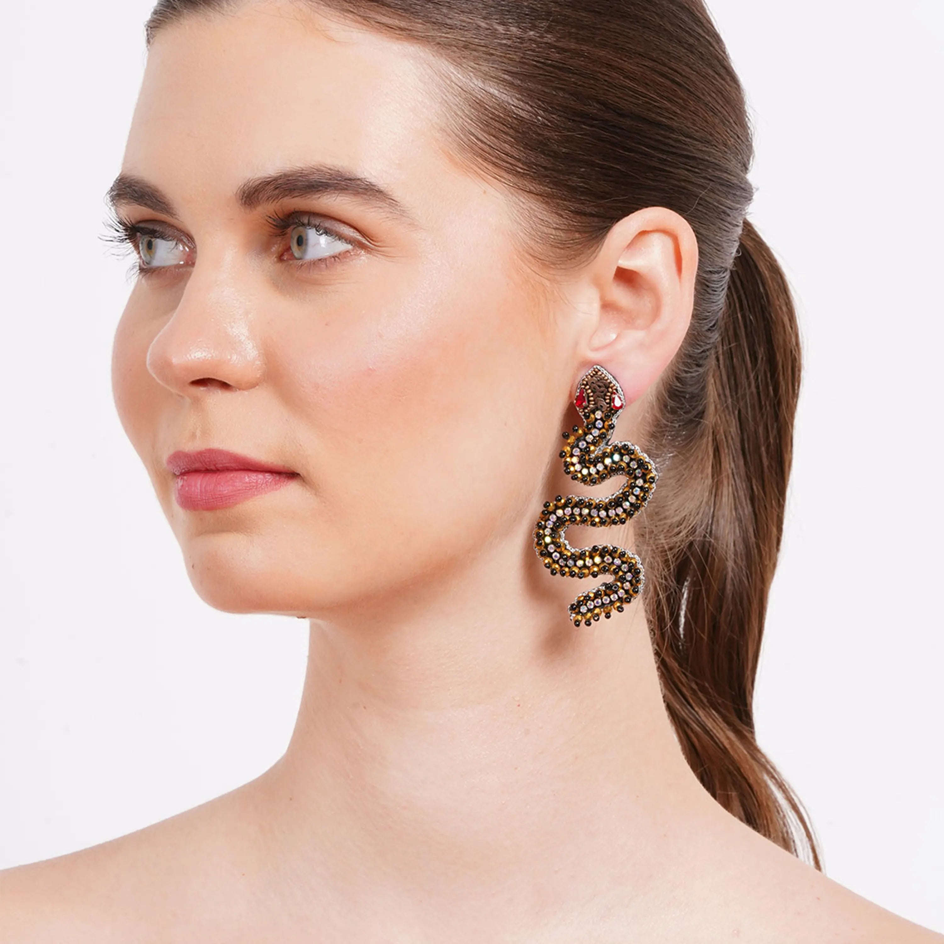 Ssslay Snake Earrings