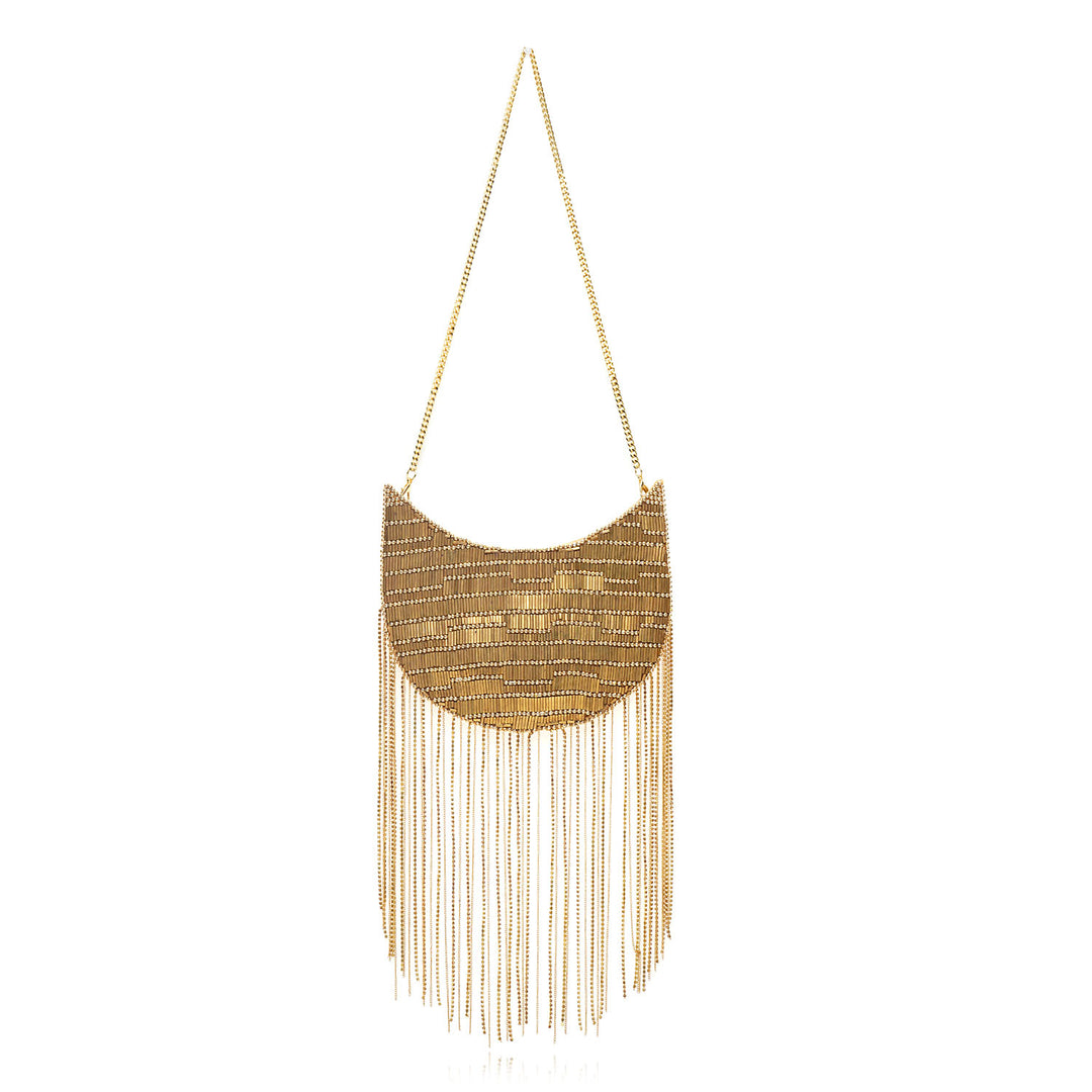 Twirl & Tassel Clutch Bag