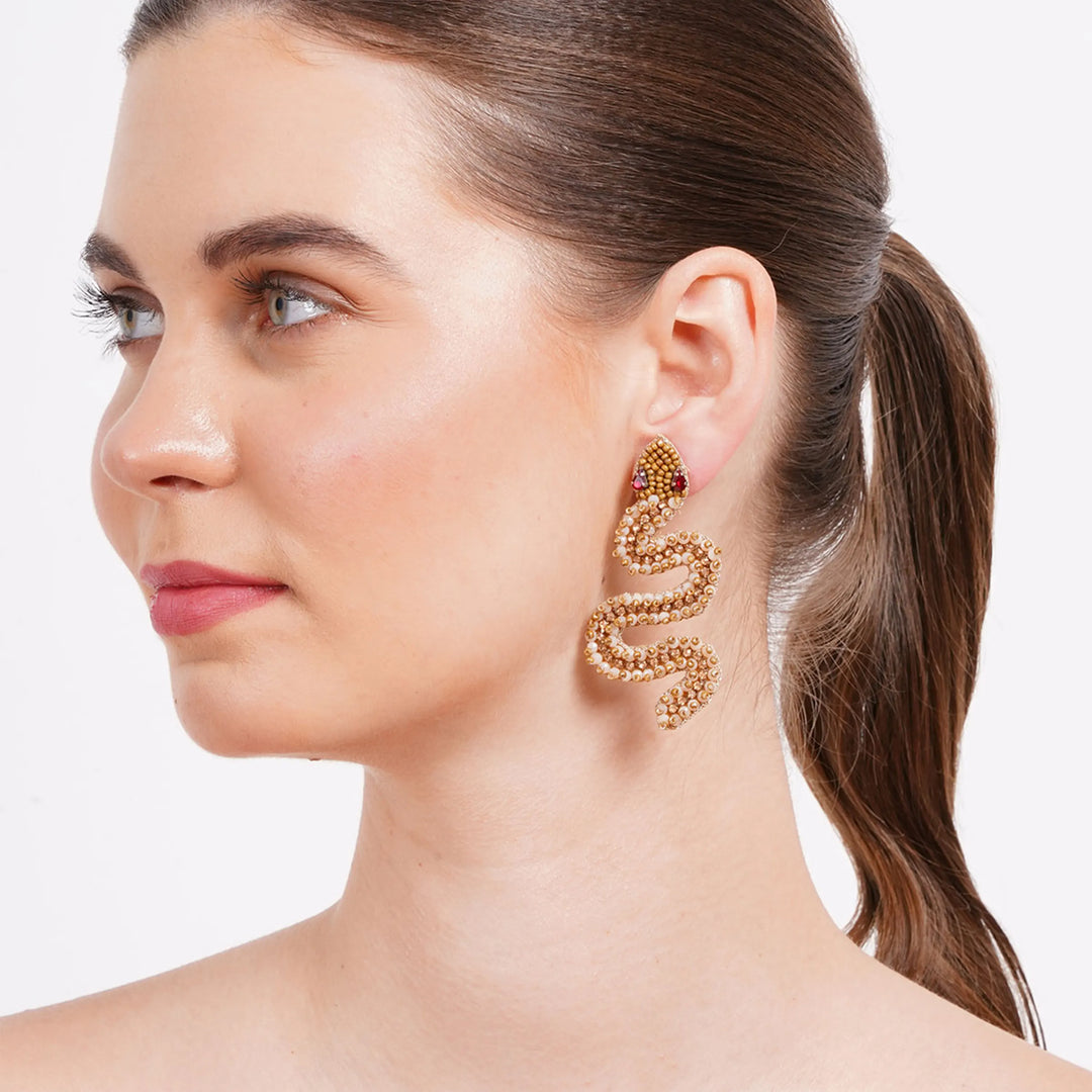 Ssslay Snake Earrings
