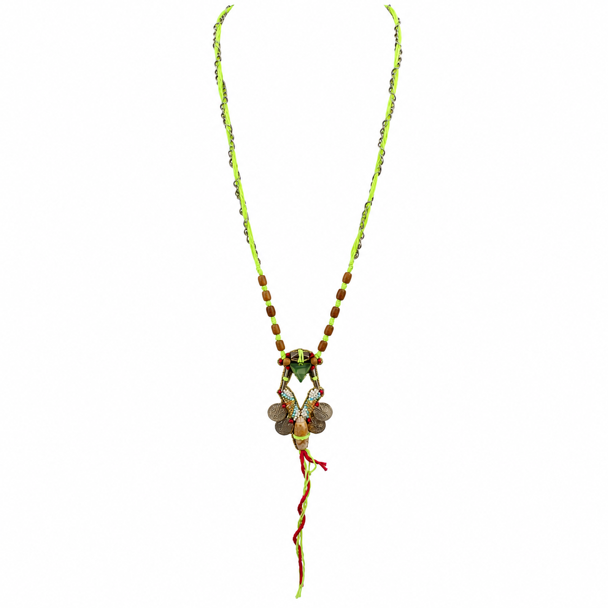Tribal Long Pendant Necklace