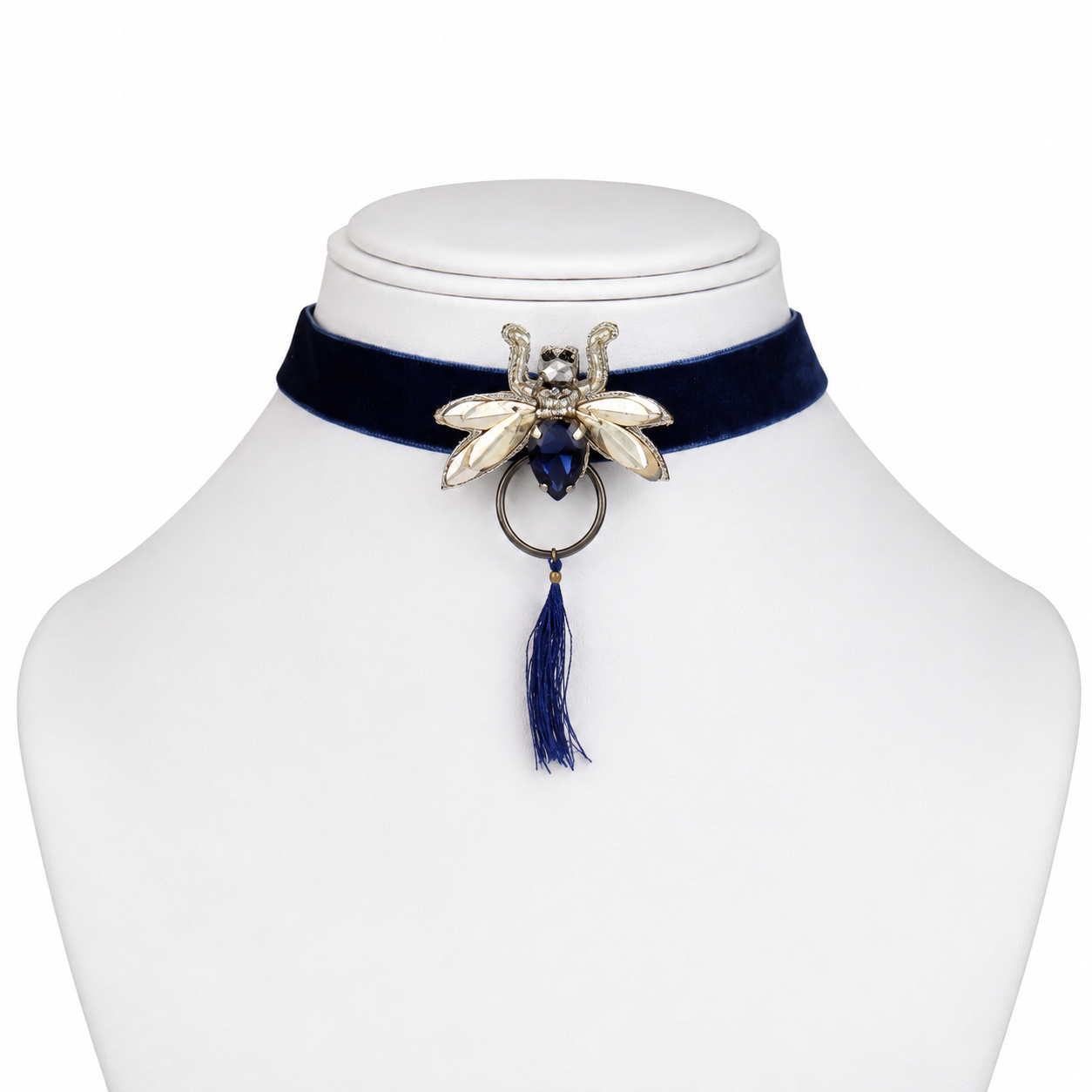 Midnight Bee Choker Necklace