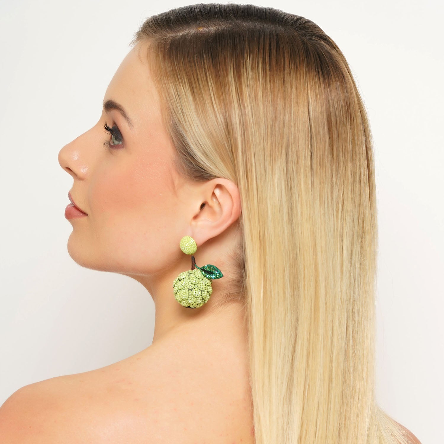 Creamy Custard Apple Earring