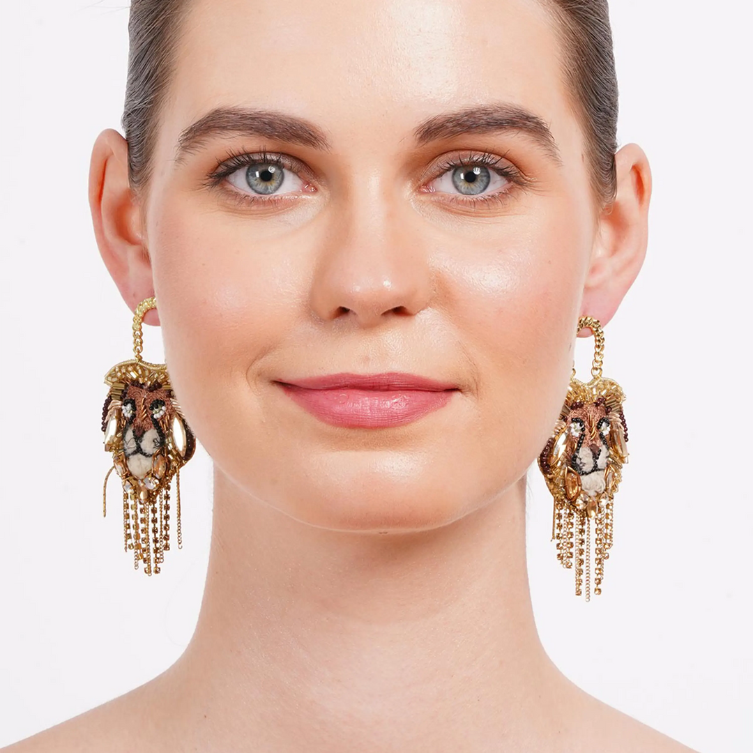 Majestic Lion Earrings