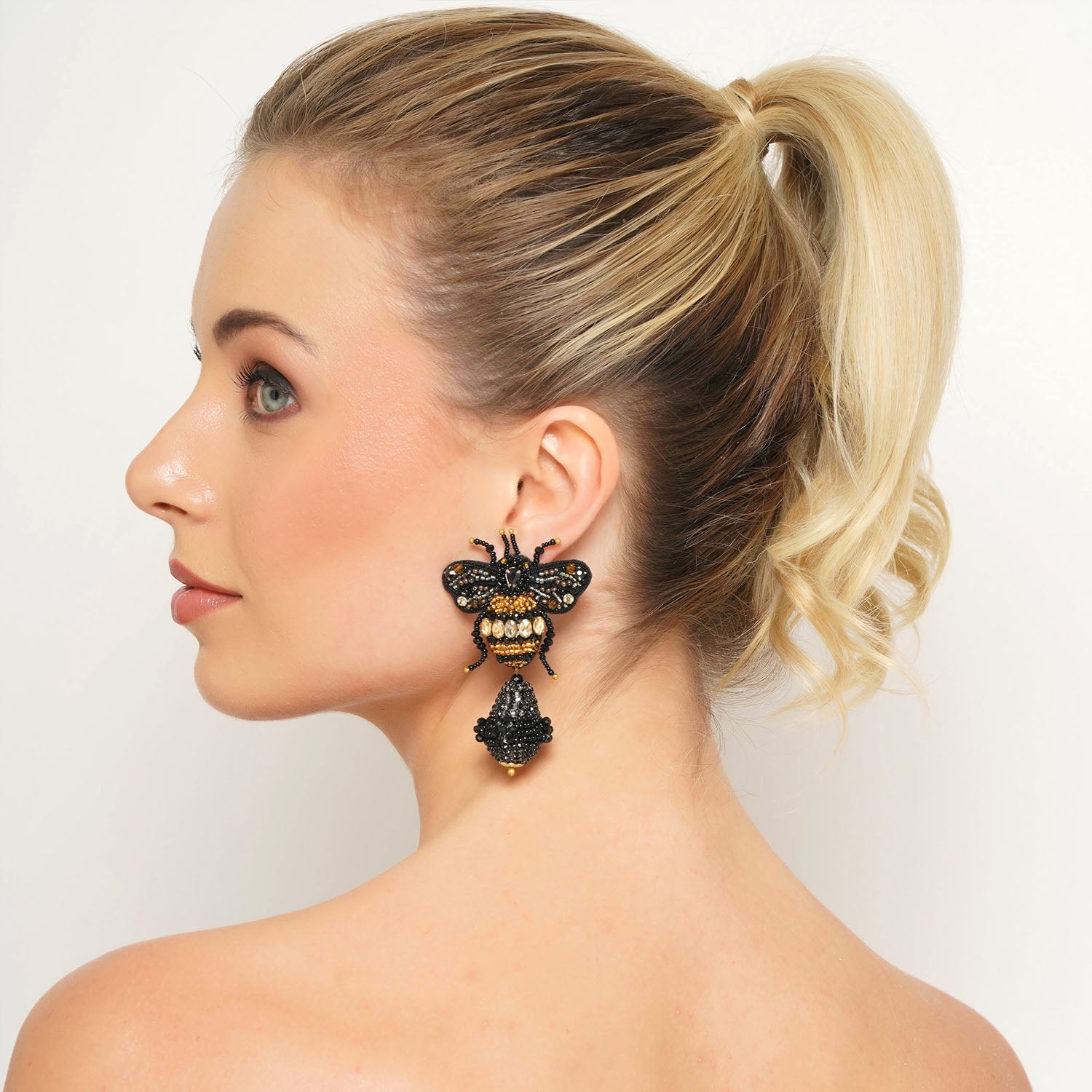 Buzzin’ Honey Bee Earring