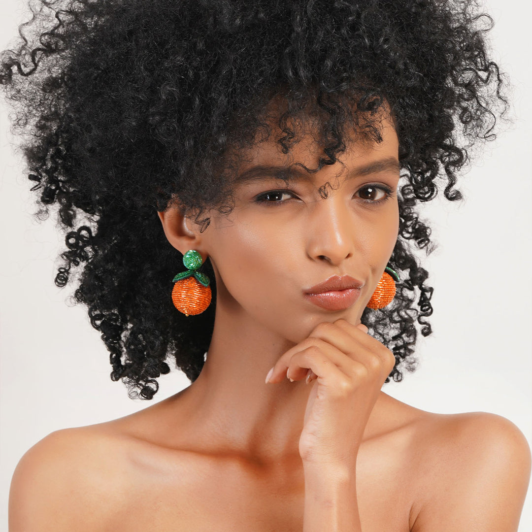 Tangerine Twist Earring