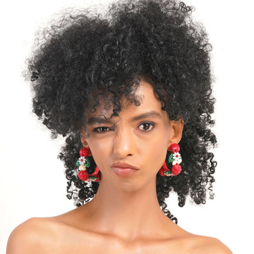 Raspberry Rush Earring