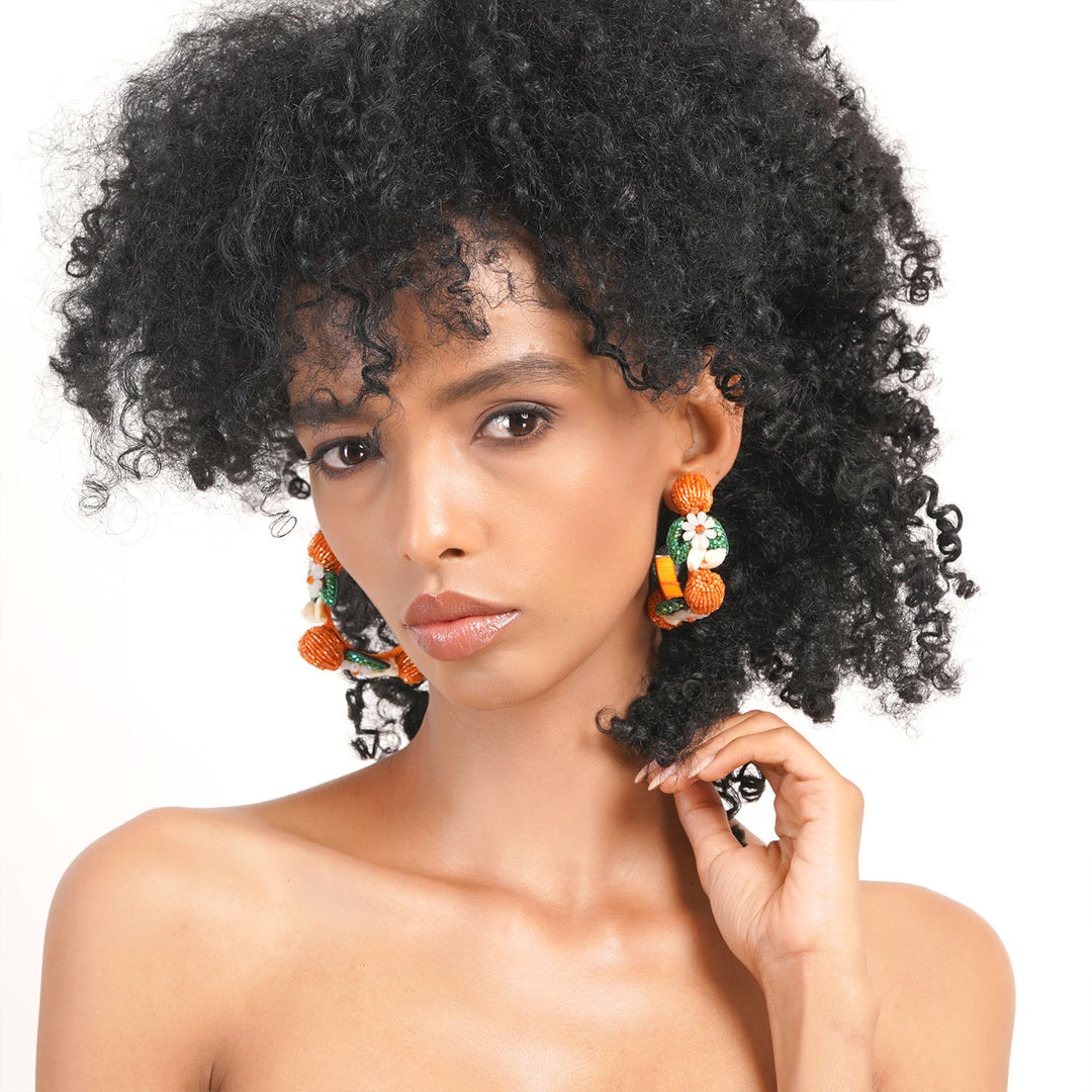 Orange Zest Earring