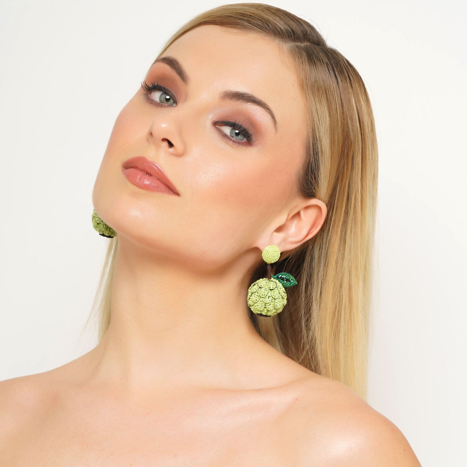 Creamy Custard Apple Earring
