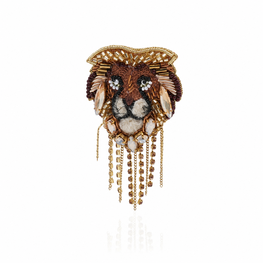 Majestic Lion Brooch