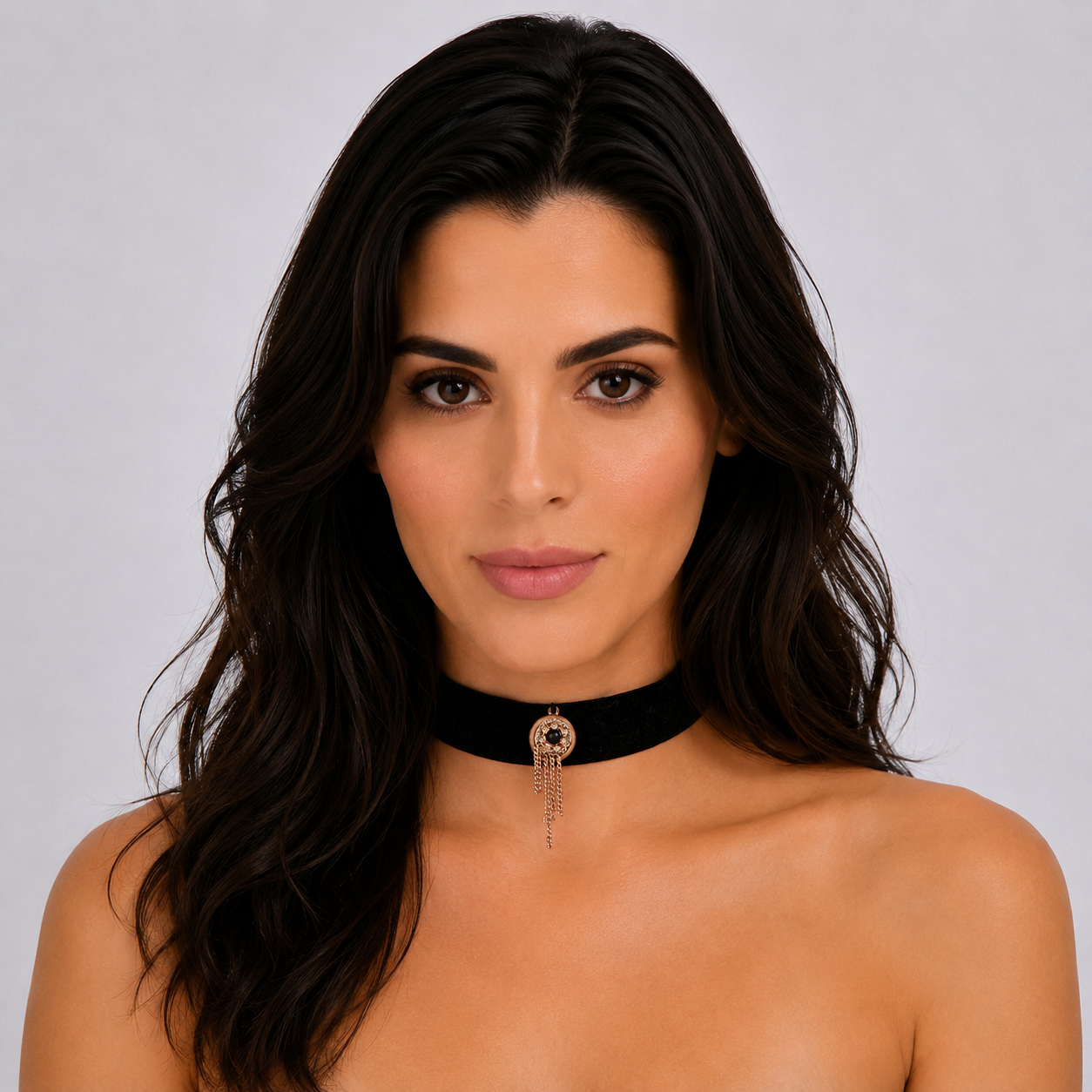 Vintage Medallion Choker Necklace