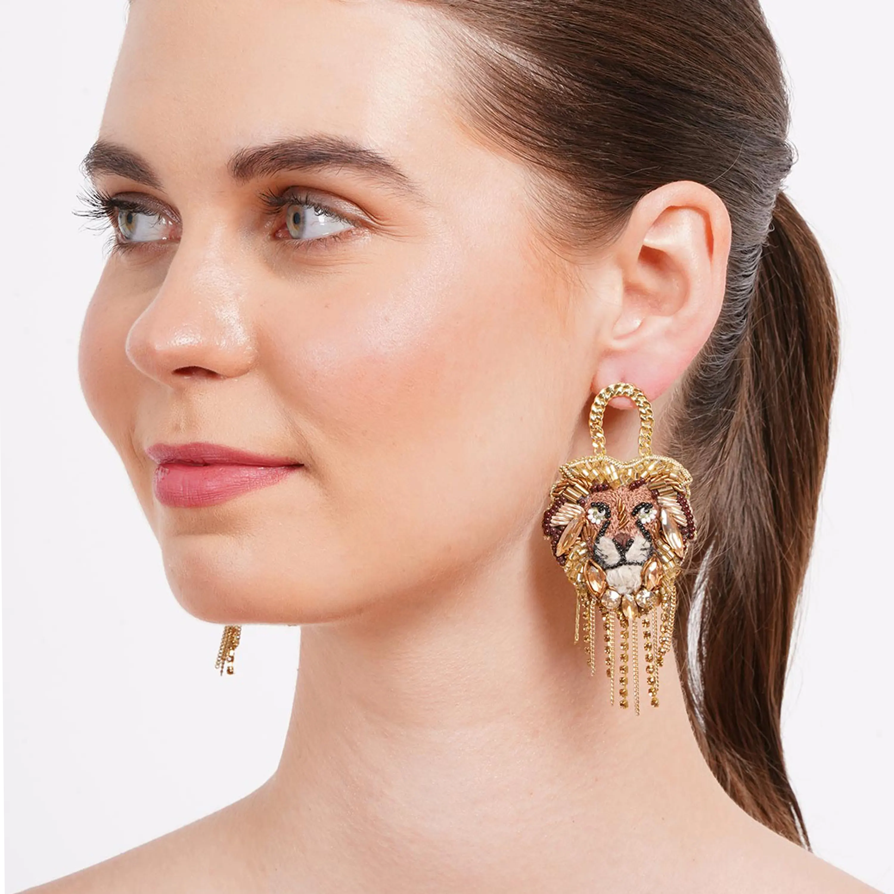 Mejestic Lion Earrings