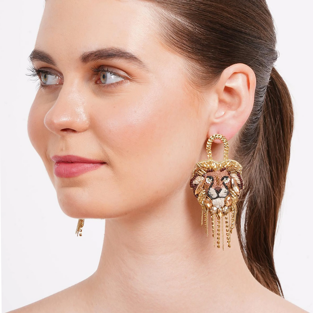 Majestic Lion Earrings
