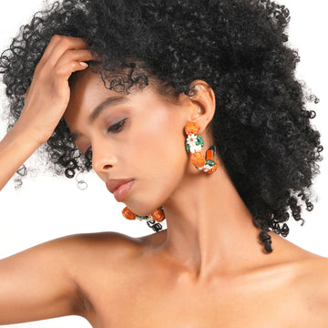 Orange Zest Earring
