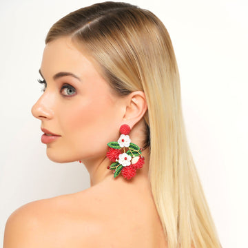 Tropical Rambutan Earring