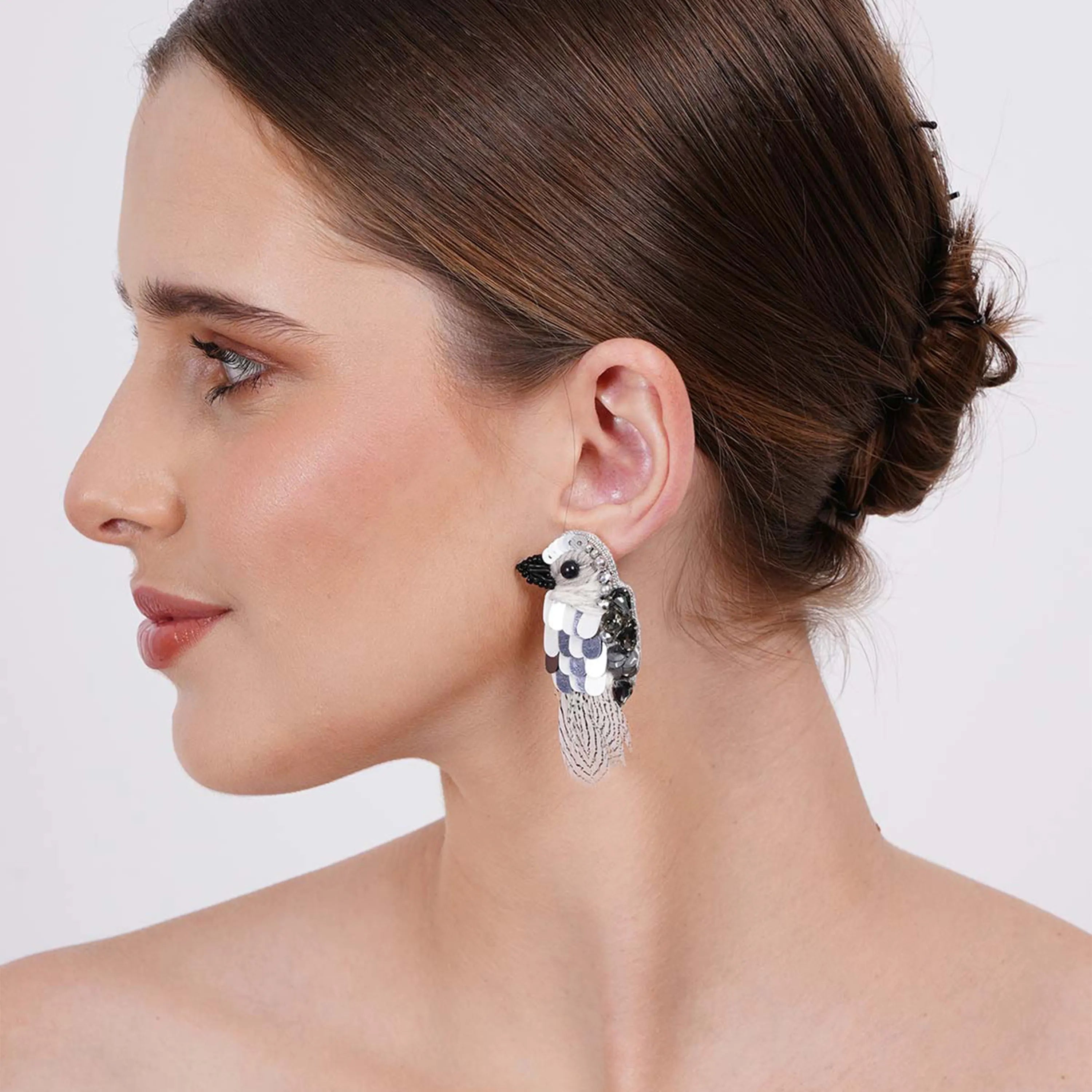 Feathered Glide Earrings Test