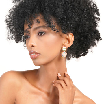 Jute Fun Balls Earring