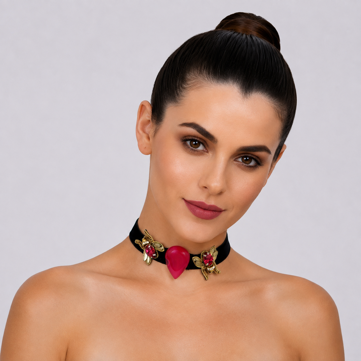 Velvet Wings Choker Necklace
