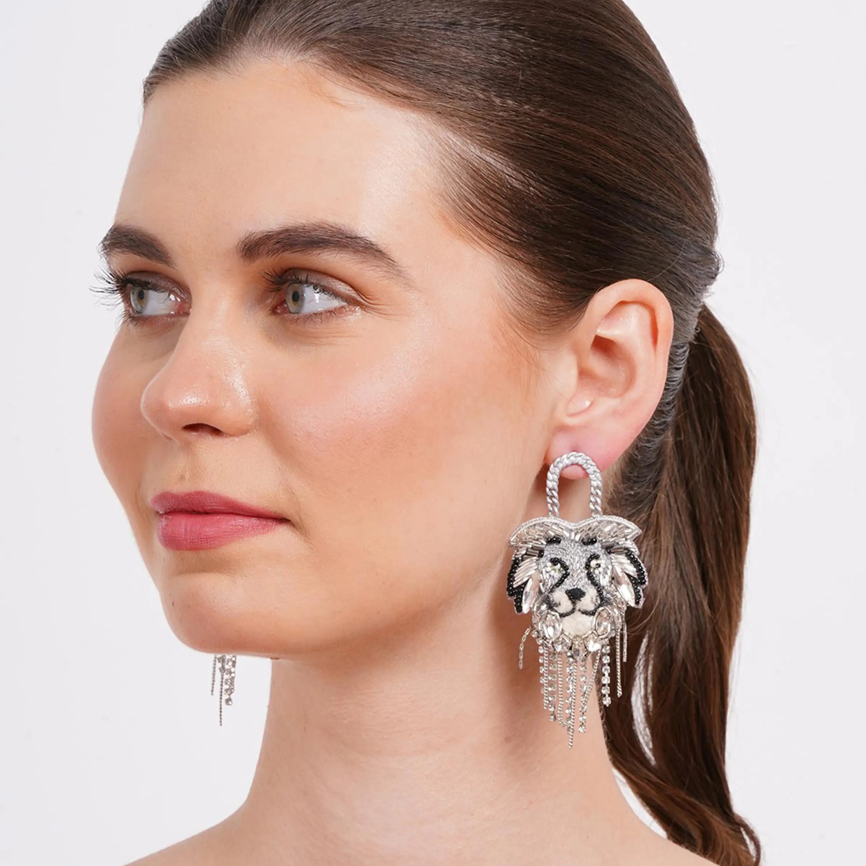 Mejestic Lion Earrings