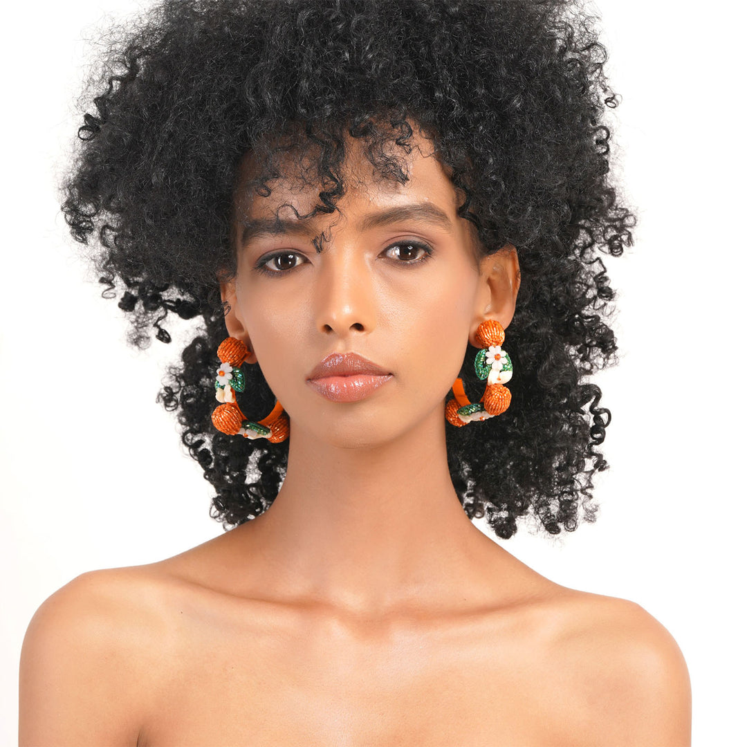 Orange Zest Earring