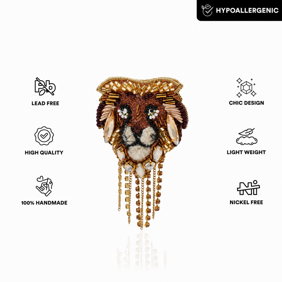 Majestic Lion Brooch