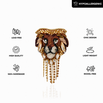 Majestic Lion Brooch