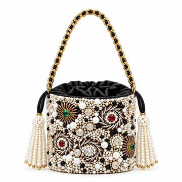 The Midnight Pearl Bucket Bag