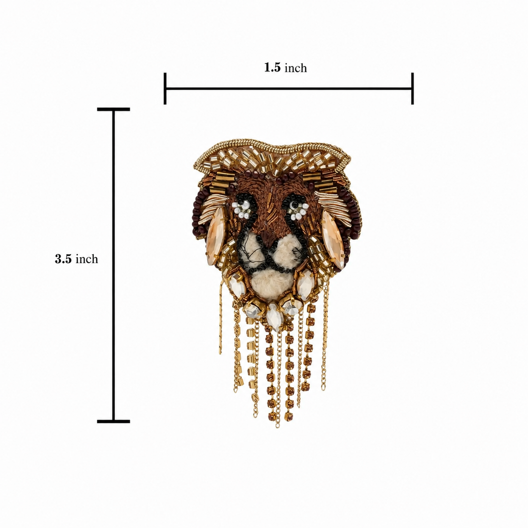 Majestic Lion Brooch