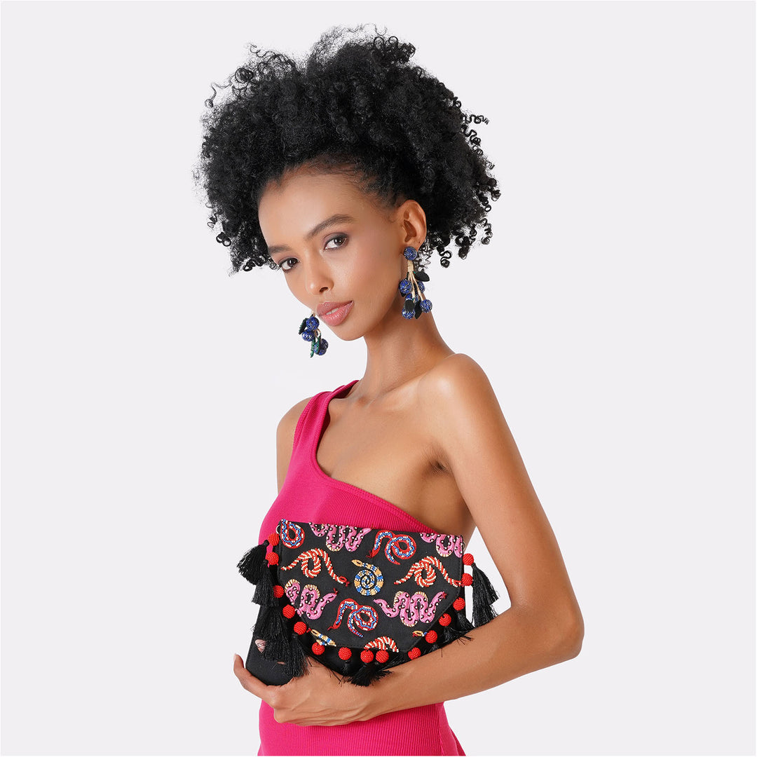 Serpent Skin Clutch Bag