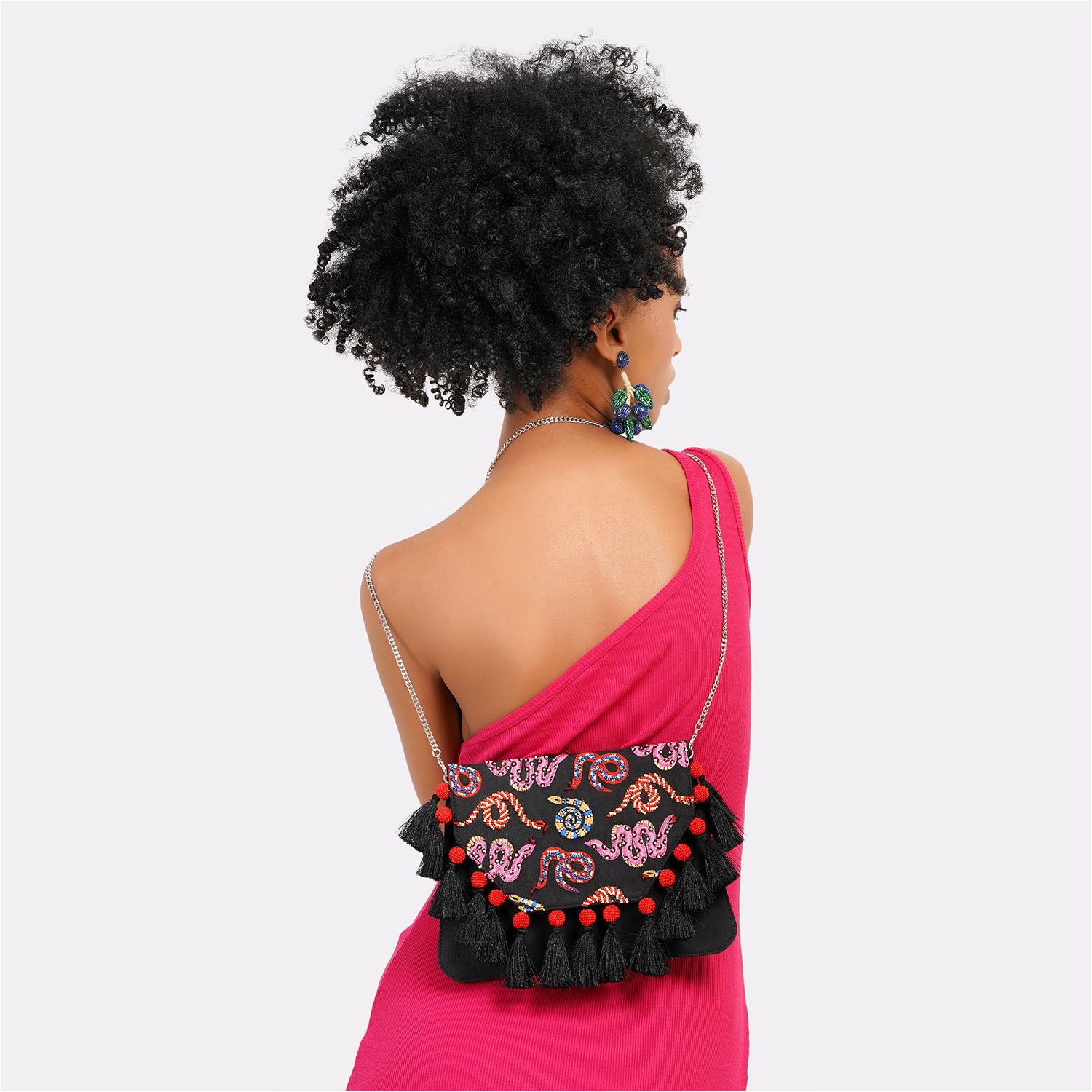 Serpent Skin Clutch Bag