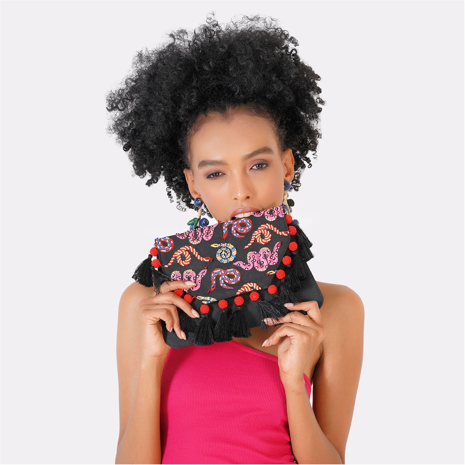 Serpent Skin Clutch Bag