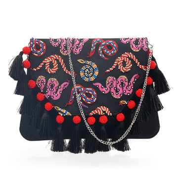 Serpent Skin Clutch Bag