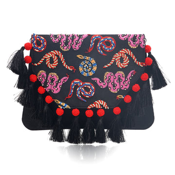 Serpent Skin Clutch Bag