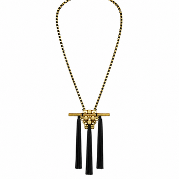 Noir Pop Long Pendant Necklace