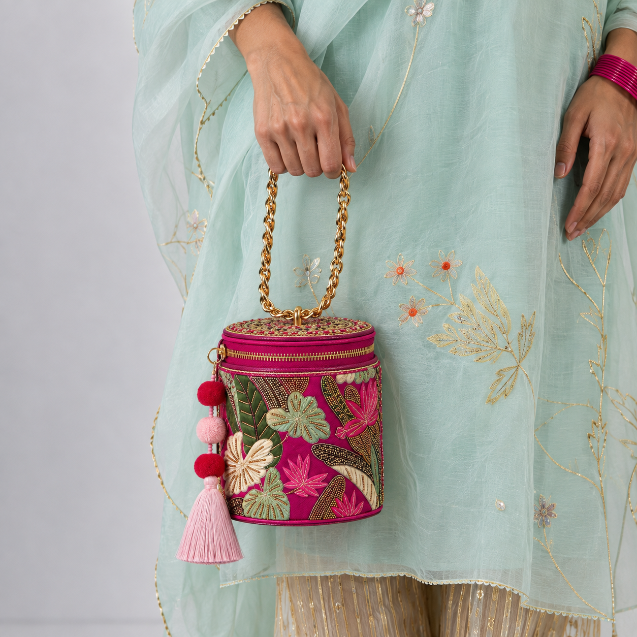 The Golden Garden Bucket Bag