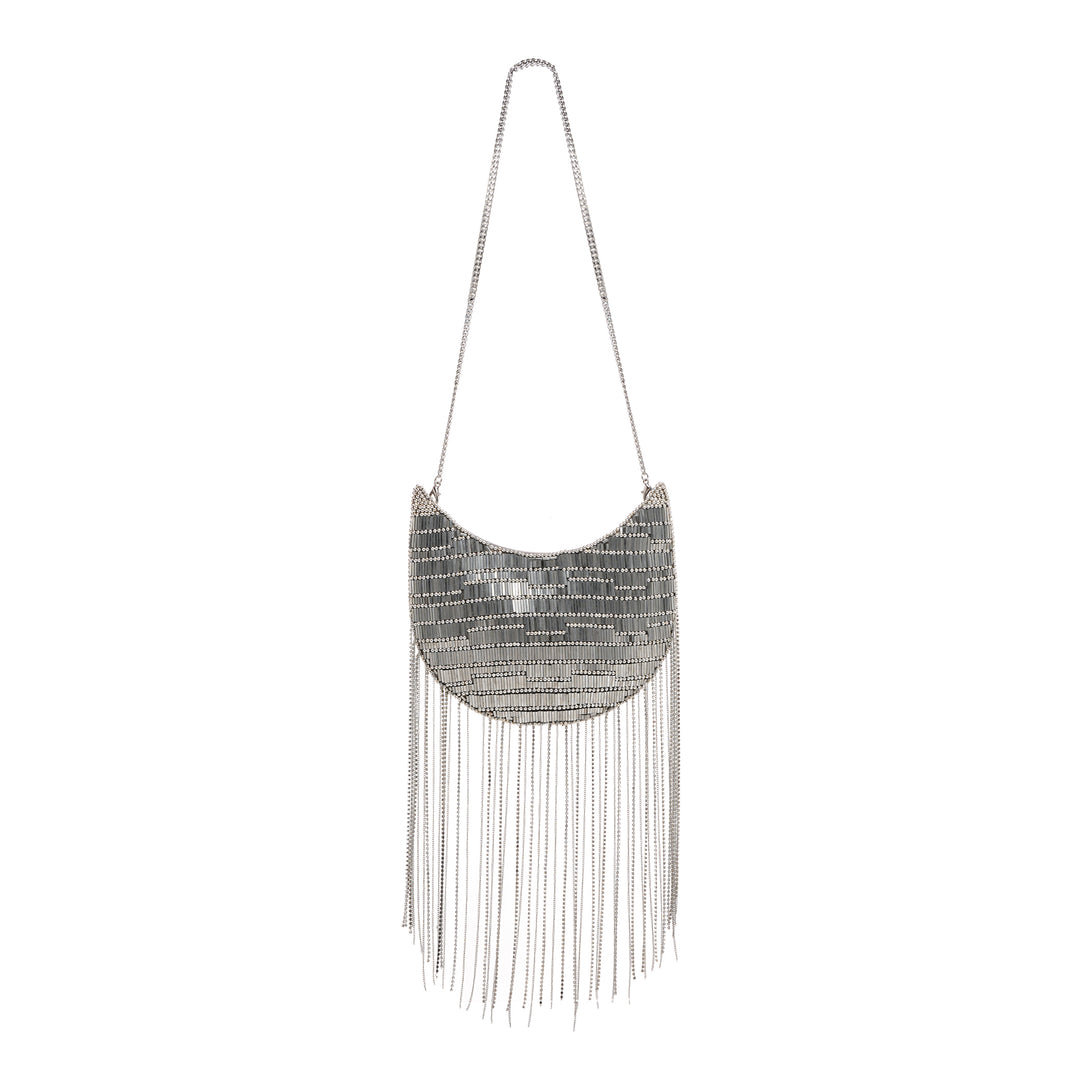 Twirl & Tassel Clutch Bag