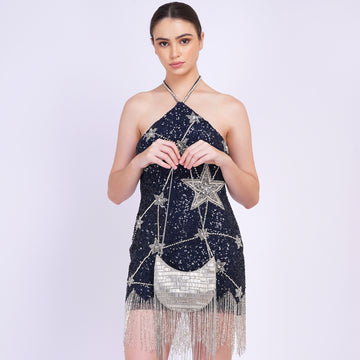 Twirl & Tassel Clutch Bag