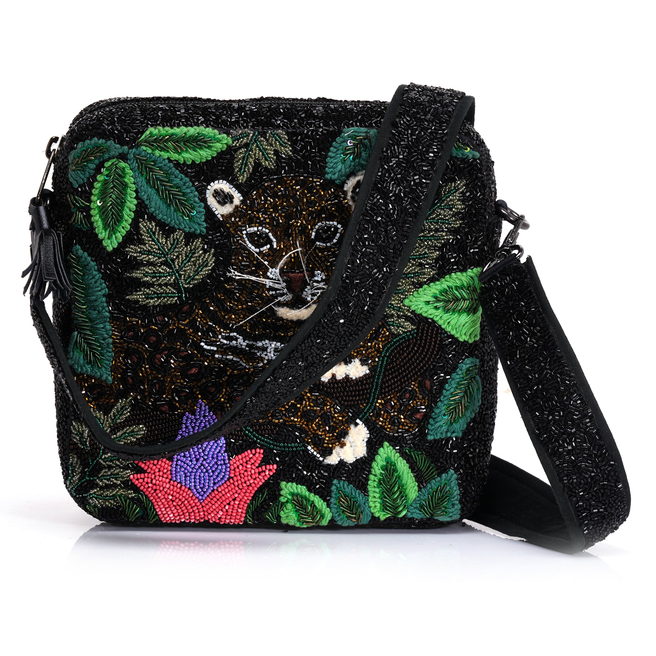 Lux Leopard Cross Body Bag