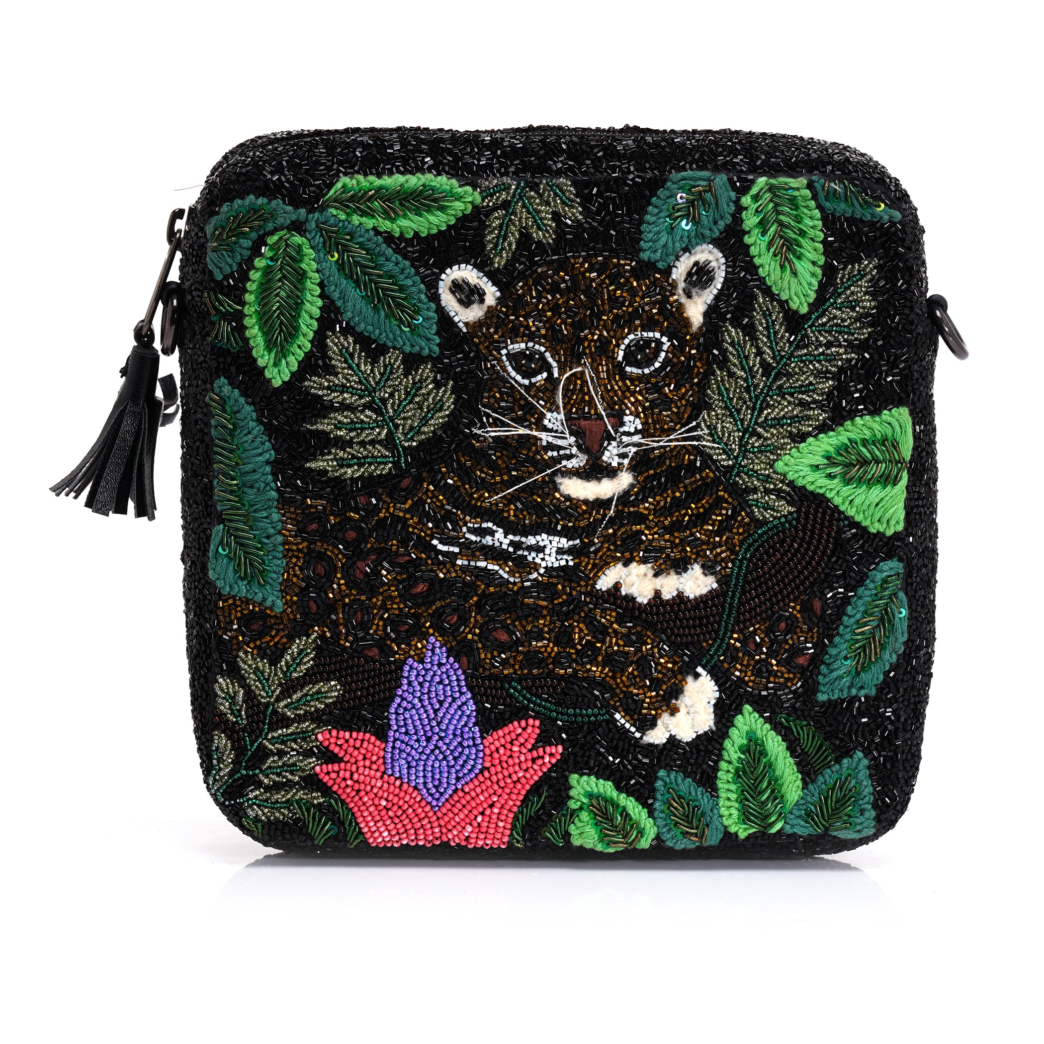 Lux Leopard Cross Body Bag