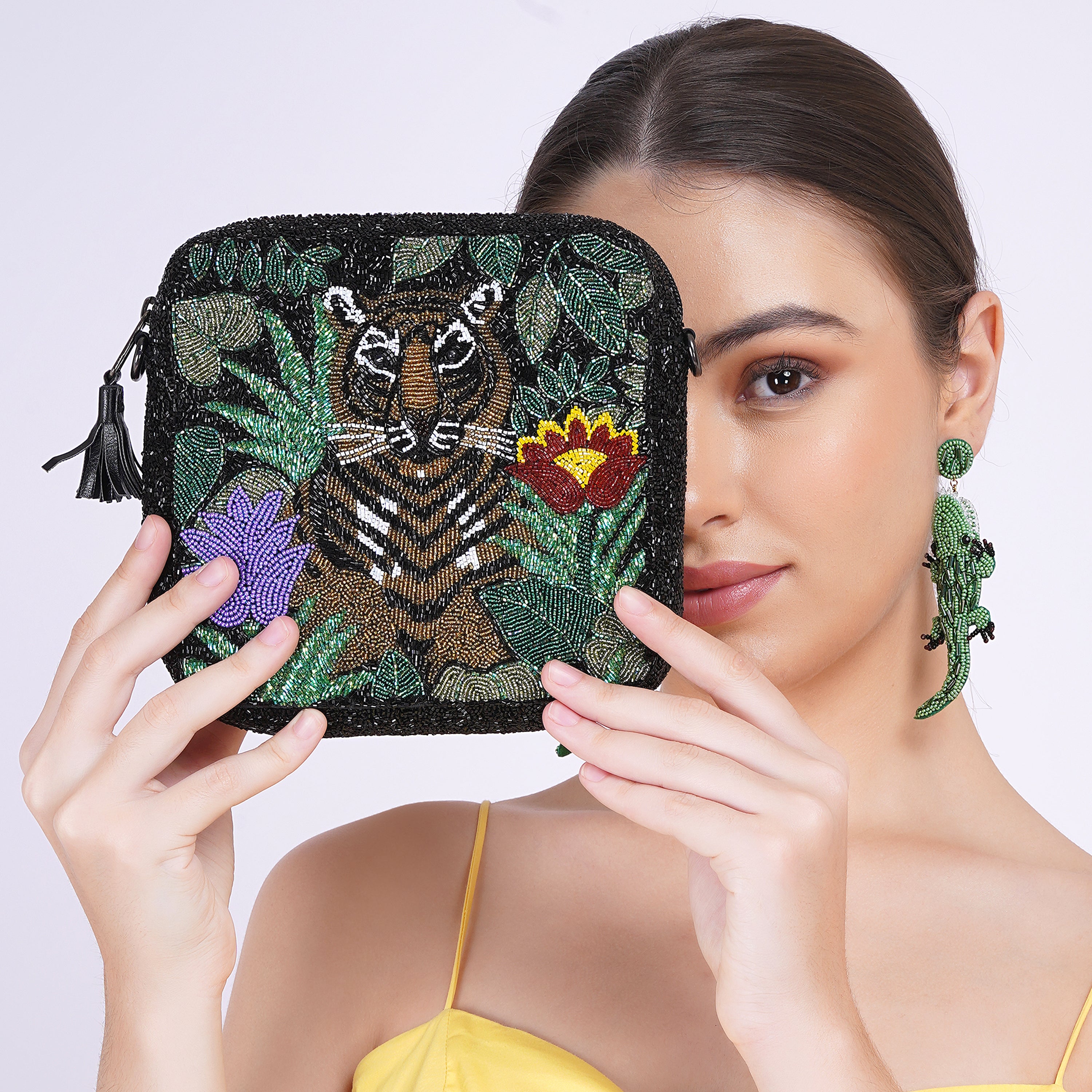 Lux Tiger Cross Body Bag