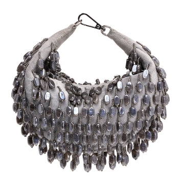 Glam Beaded Clutch Bag