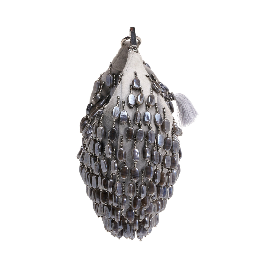 Glam Beaded Clutch Bag