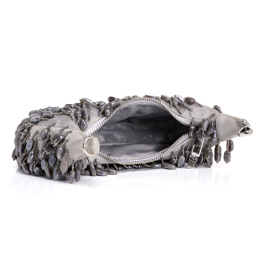 Glam Beaded Clutch Bag