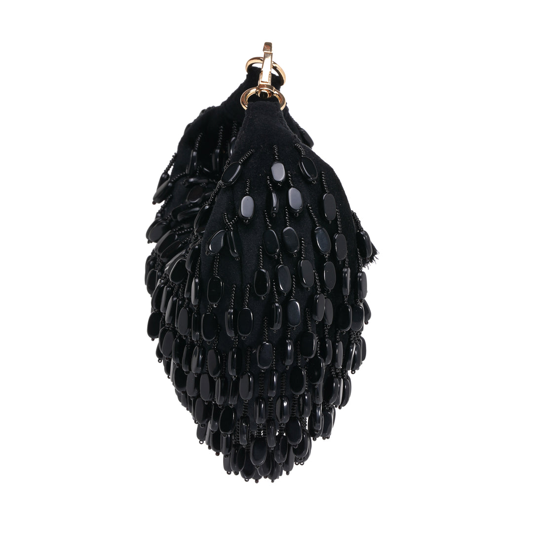Glam Beaded Clutch Bag