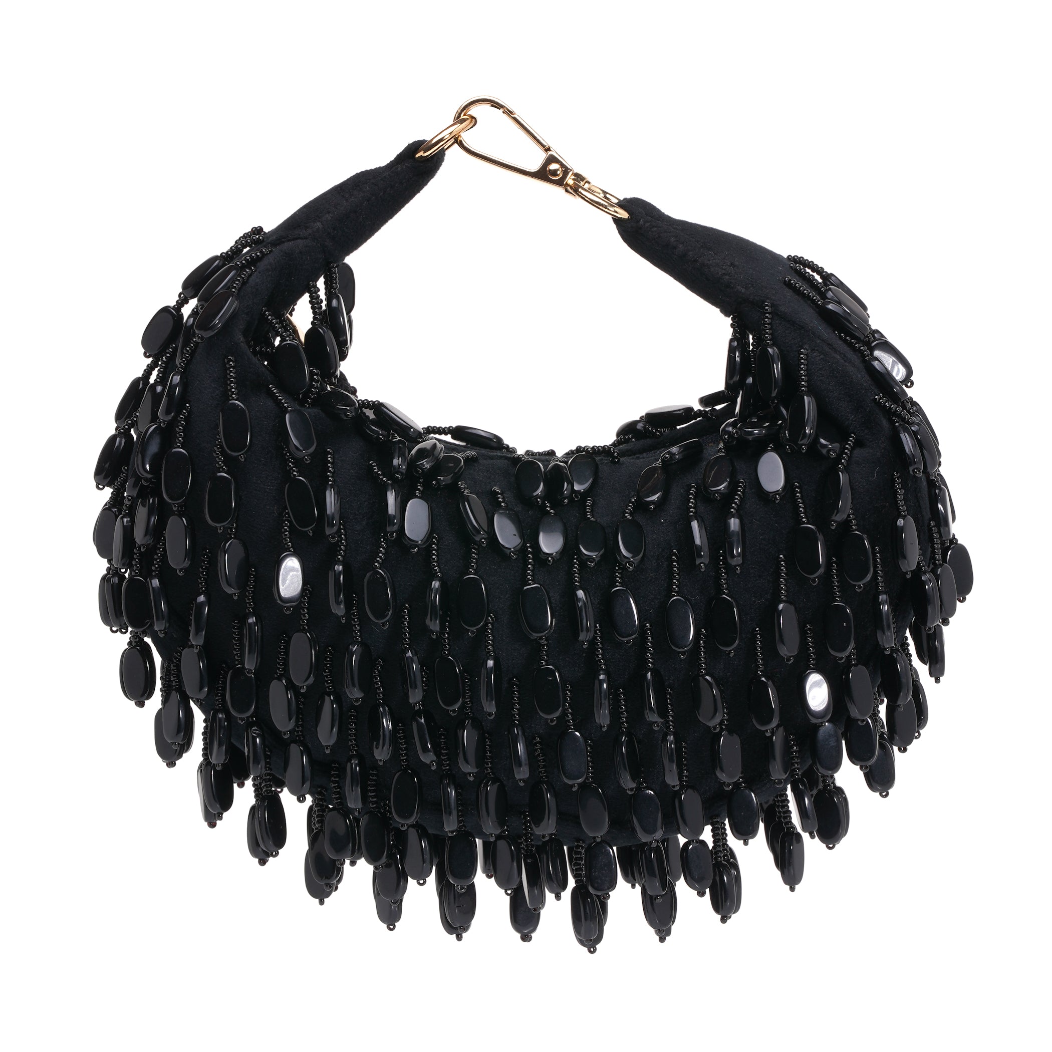 Glam Beaded Clutch Bag