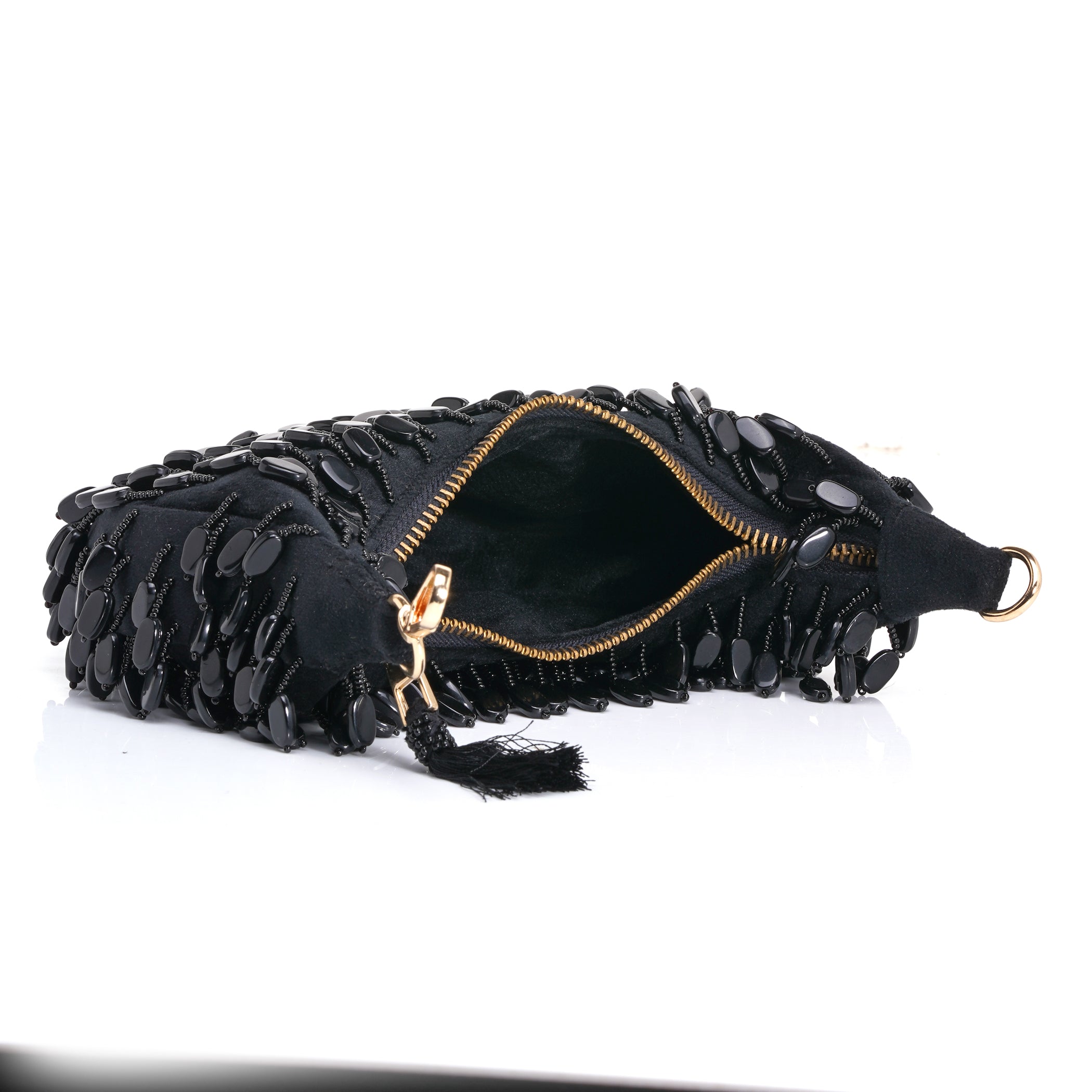 Glam Beaded Clutch Bag