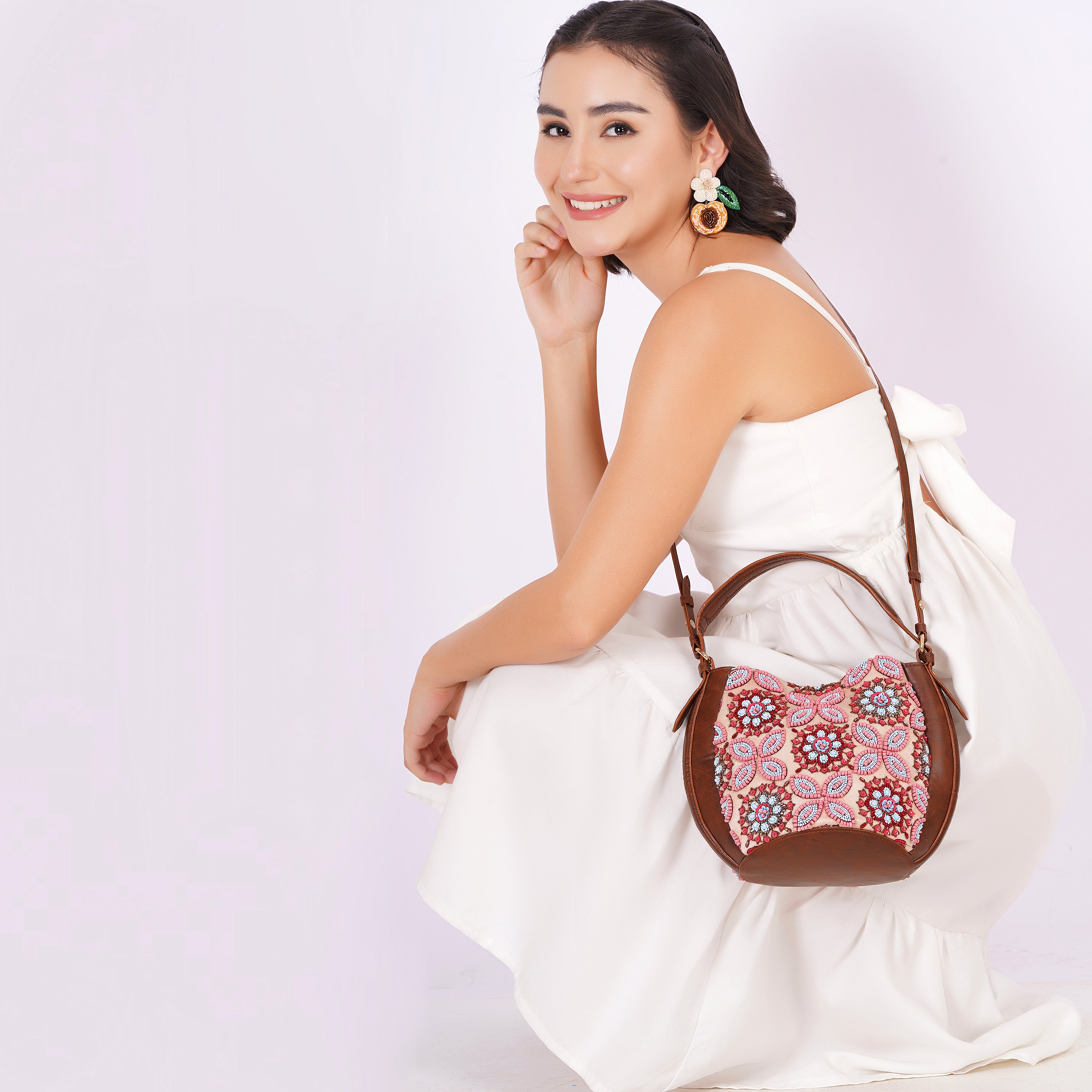 Rustic Rose Cross Body Bag